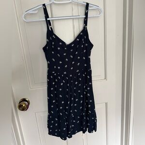 Hollister Navy Floral Dress